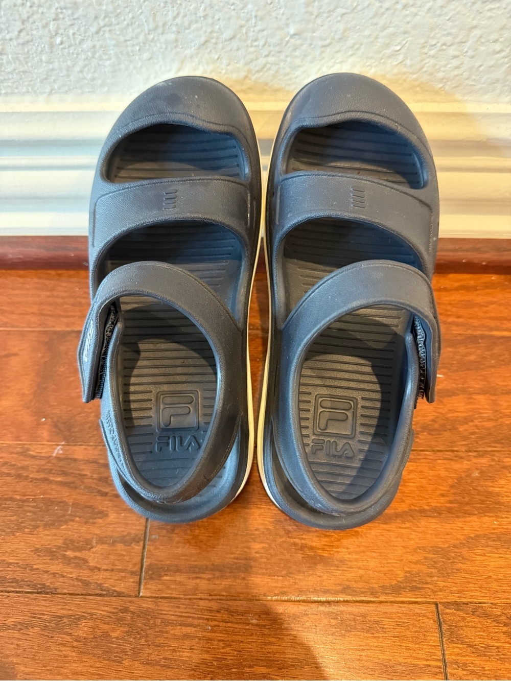 Fila Kids Navy Blue Adjustable Strap Sandals